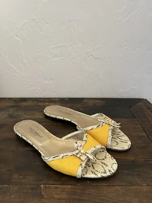 Dolce & Gabbana Viper slides Snake Skin leather/canvas  Women’s EU 40 - Image 1 of 4