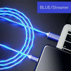 LED Light Fast Charging Cable Cord For Samsung Android Type C USB Charger Cord - Picture 1 of 17