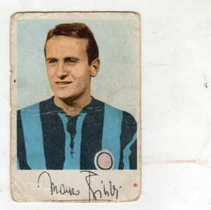 FIGURINA CARTONATA CALCIOCAMPIONI EDI 1962/63 INTER BICICLI CON NUMERO 7 - Picture 1 of 2