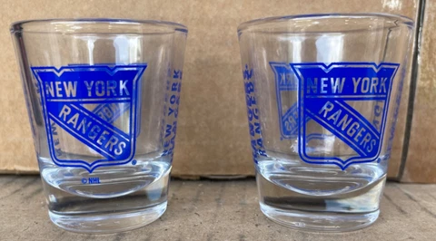New York Rangers Shot Glass Set of (2) Cover
