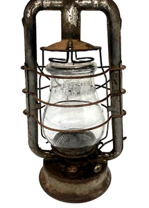 Antique Vintage STORM LANTERN Kerosene Lamp Made in Germany FEUERHAND - Picture 1 of 9