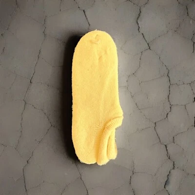 VTG Women's Orlon Acrylic Blend Socks Rollback Yellow NOS 1980's Super Sox 9-11 - Image 1 of 4