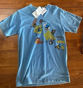 Crazy Shirts Kliban Cat Hawaiian Islands Map Hawaii Shirt Small Cats w/Tags - Picture 1 of 12
