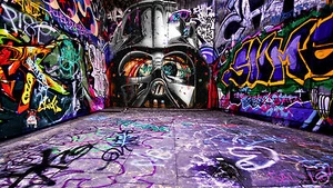 Large canvas street art painting original star wars andy baker Australia - Picture 1 of 3