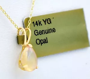 COLGANTE ÓPALO GENUINO 0,68 quilates ORO AMARILLO 14k - Nuevo con etiquetas - Valoración gratuita - Nuevo con etiquetas - Imagen 1 de 7