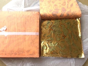 Variegated Gold Leaf - 25 Sheets - Red & Blue Variations - 14 x14 cm Gilding Art - Picture 1 of 1