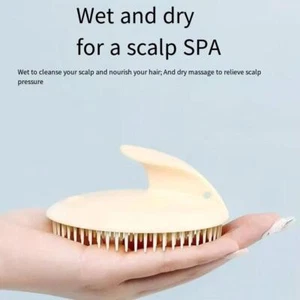 Soft Scalp Massage Brush Remove Dandruff Wet and Dry Hair Washing Comb Port G8Y8 - Foto 1 di 11