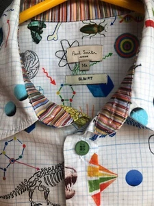 PAUL SMITH Solan shirt • rare SCIENCES print for the budding scientist! • 14A - Picture 1 of 12