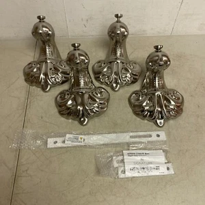 Signature Hardware FF-C FF Imperial Feet for Clawfoot Tub Set of 4 - Silver - Picture 1 of 15