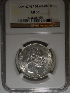 2 kr 1899 NGC AU58 - Picture 1 of 3