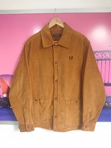 FRED PERRY Cord Overshirt Jacket | Mens Size Medium / Large | Corduroy Shirt - Picture 1 of 12