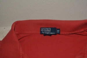 3XL rotes Polo Polo mit 2 Knöpfen und Kragen von Ralph Lauren Baumwolle hergestellt in Indien - Bild 1 von 3