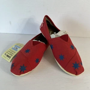 NWT Toms Printed Canvas Shoes Size 39 or US 8.5 Union Jack British Rare Pattern - Picture 1 of 9