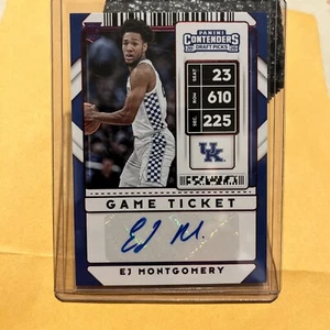 2020 Contenders Draft Picks EJ MONTGOMERY Auto! RC red rookie Kentucky wildcats - Picture 1 of 3