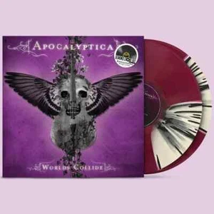 APOCALYPTICA WORLDS COLLIDE DELUXE PURPLE & WHITE VINYL 2LP NUMBERED RSD SEALED - Picture 1 of 4