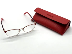 GUESS GU2699 071 Gold Metal Rectangular Eyeglasses CASE & FRAMES ONLY 51-15 140 - Picture 1 of 9