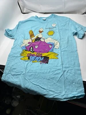 Disney Donald Duck Beach Club Made USA Blue Texas South Padre Island Xl Women’s? - Image 1 of 4