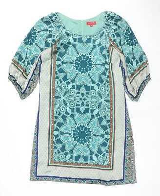 Derhy Womens Silk Blend A-Line Size S Scoop Neck Studs - Image 1 of 4