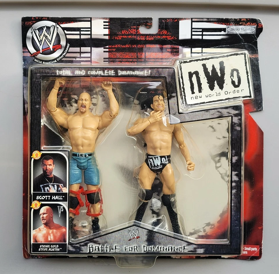 WWE NWO Scott Hall and Stone Cold Steve Austin Jakks Pacific Battle 4 Dominance