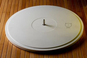 LH-5 mat Turntable Spindle extension with corian platter Lenco Garrard Thorens - Imagen 1 de 10