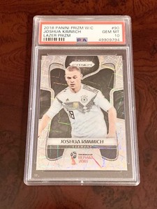 2018 Panini Prizm World Cup #90 Joshua Kimmich Lazer Prizm Germany PSA 10 Card