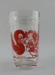 Vaso de beber vintage para niños pequeños Swanky Swig vaso de jugo pájaro rojo elefante - Imagen 1 de 4