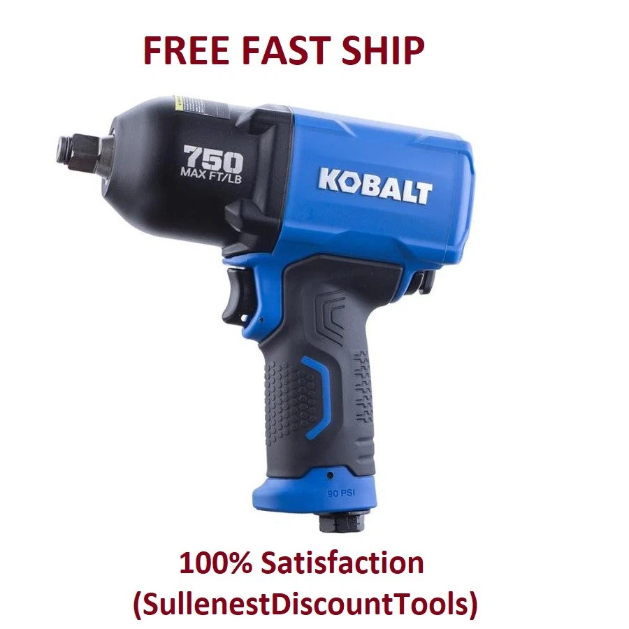 Kobalt Impact Wrench Pneumatic 1/2-in Drive 0.5-in 750-ft Air Tool Gun NEW! - Image 1 of 4