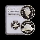 CANADA. 2003, 5 Cents, Silver - NGC PF70 - Top Pop 🥇 Beaver, SCARCE