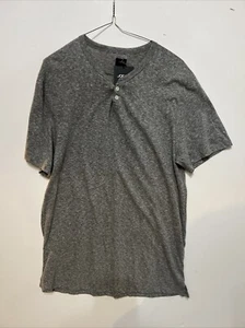 NEW Joe's Jeans Mens Wintz Short Sleeve Henley T-Shirt Grey Size M - Picture 1 of 4