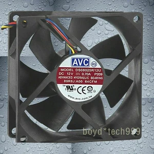 Cooling Fan AVC DS08025R12U DC12V 0.7A P016 8025 8CM 80MM 80X80X25MM 4pin - Picture 1 of 1