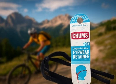 Chums Original Eyewear Retainer - Nero, Cotone, Nuovo con Etichetta - Imagen 1 de 4