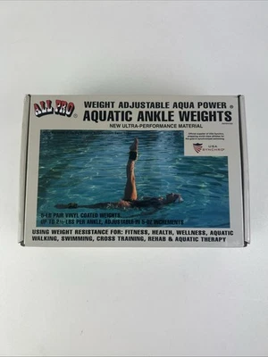ALL PRO AQUATIC ANKLE WEIGHTS 水上游泳 (AQUA AEROBICS #A1250) 5 磅 — 第 1/4 张图片