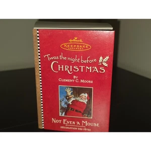 2001 Hallmark Ornament Ni siquiera un ratón 1st in Twas The Night Before Christmas - Imagen 1 de 4