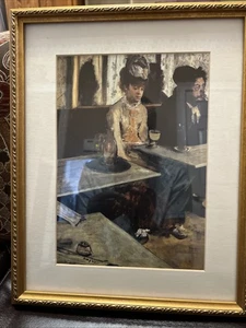 Edgar Degas Absinthe Drinkers In A Cafe Wall Art Print Framed Picture Poster - Picture 1 of 4