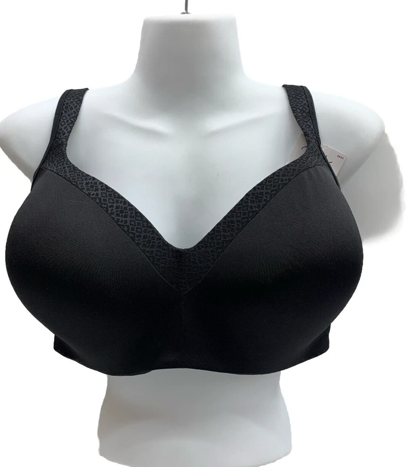 Playtex US4823-A1D Secrets Amazing Shape Balconette Underwire Bra Sz 40ddd Black - Image 1 of 1