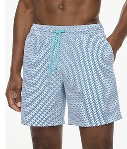 NUEVO J. Traje de baño Crew para hombre azul River Stream blanco 7" pequeño $79 - Imagen 1 de 3