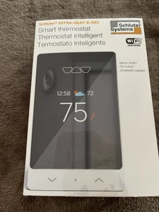 Schluter Systems Ditra Heat DHERT105/BW WiFi Programmable Smart Thermostat Seald - Picture 1 of 2