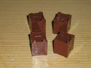 Lego 4x Kübel; Papierkorb, Box Schrank Kiste  2x2x2 braun  61780 ( B 8/1 ) - Bild 1 von 1