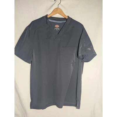 Blusa Médica Dickies Para Hombres Gris Carbón Talla XL Manga Corta Ropa de Trabajo Bolsillo  Foto 1 de 4