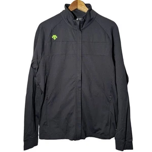 Descente Herren Golfjacke durchgehender Reißverschluss Taschen Sofileta Stoff schwarz neon Gr. Small - Bild 1 von 8