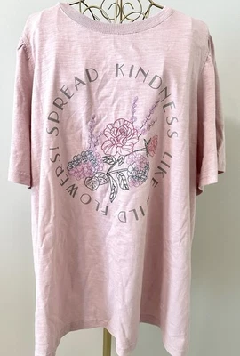 Blusa Camisa Jane + Delancey Campesina Tejida Top Boho Bordada Floral Rosa 1X Foto 1 de 4