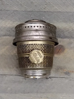 Quemador de latón Aladdin modelo C Indiana, quemador de lámpara de queroseno Aladdin Foto 1 de 4