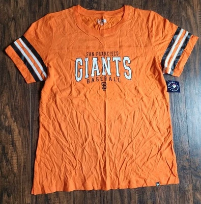 NEW ERA San Francisco Giants MLB Genuine Orange Crew Neck Shirt Womens 1X, NEW!! - Image 1 of 4