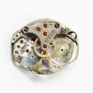 Genuine Vintage Sheffield FHF Model 60 Cal. 17 Jewels Mechanical Watch Movement - Picture 1 of 4
