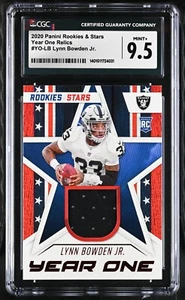 Lynn Bowden Jr #YO-LB CGC 9.5 (2020, Panini Rookies & Stars) Año Uno Reliquias, RC - Imagen 1 de 2