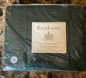 Ralph Lauren The Estate Sheet Egyptian cotton sateen full flat sheet Vintage 95.