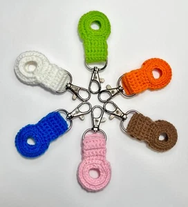 AirTag Holder - Crochet Keychain - Picture 1 of 8