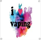 I Luv Vapng  Vape Smoke Shop Banner  Polyester  With Grommets Vape 3X3ft