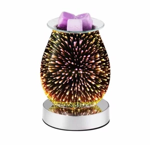 3D Glass Touch Electric Wax Melt Warmer with Dimmable Wax Burner Melter Fragranc - Picture 1 of 11