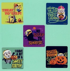 15 Minions Halloween Large Stickers - Party Favors - Rewards - Despicable Me - Picture 1 of 1